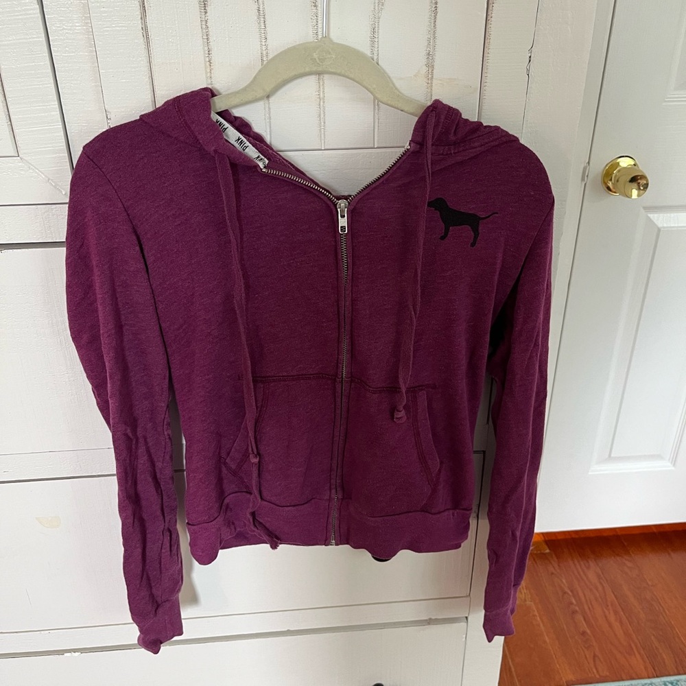 VS Pink Zip Up Hoodie